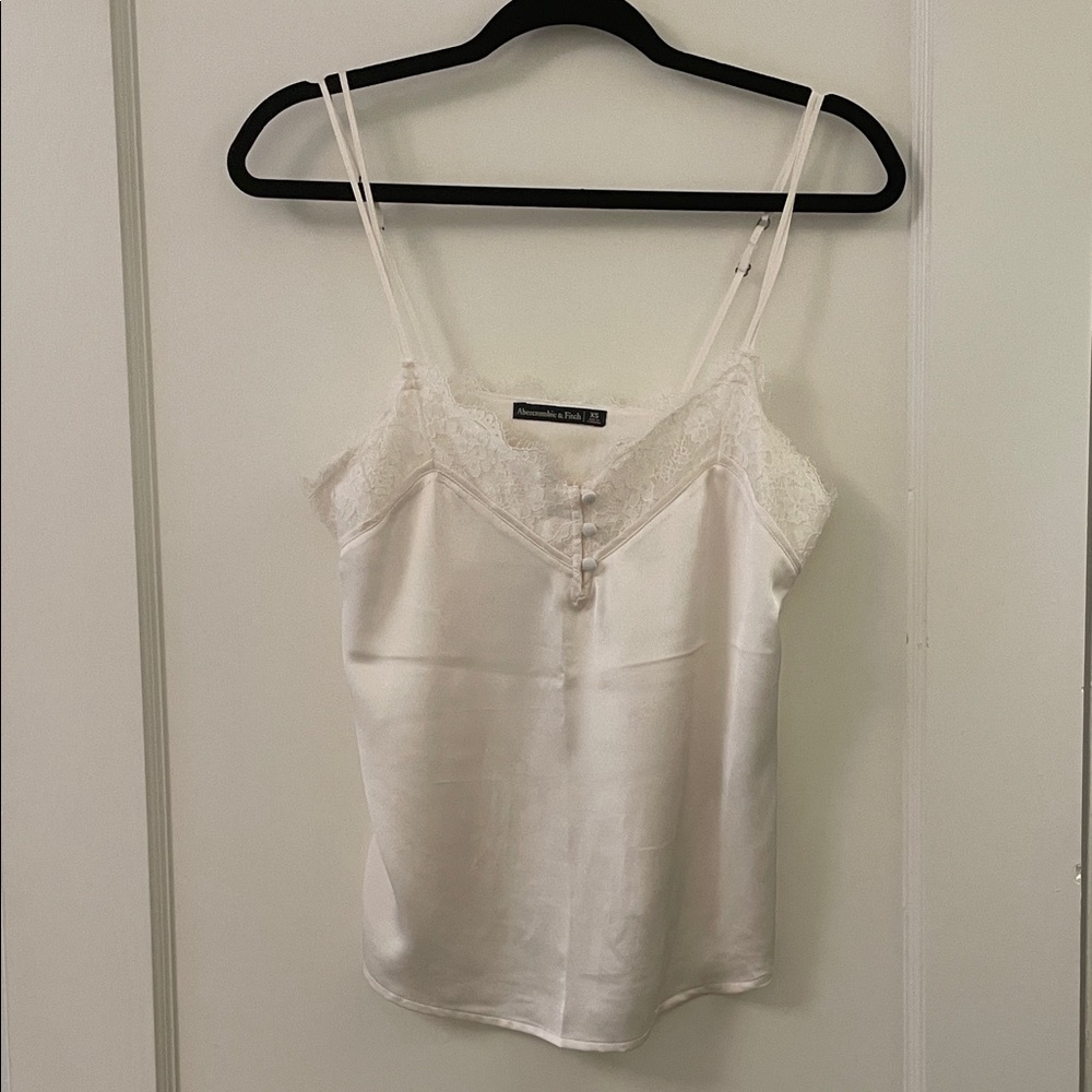 Abercrombie & Fitch White Lace Cami Top